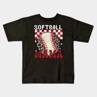 Softball mama Kids T-Shirt